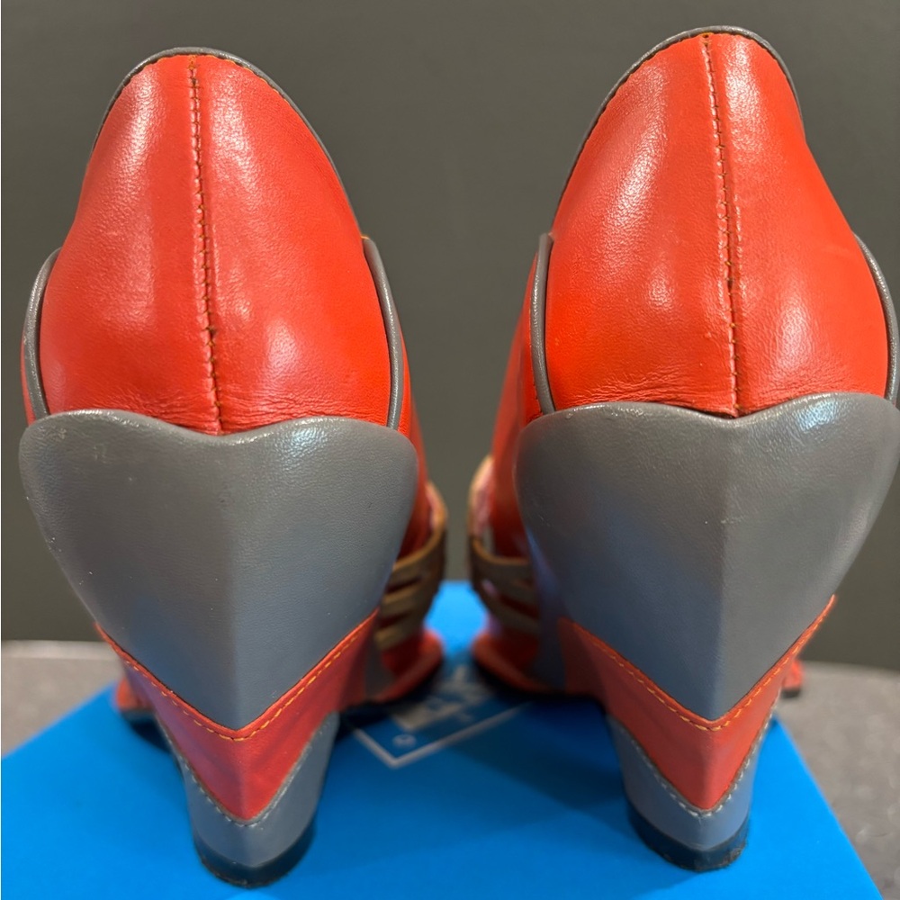 Fluevog MISS APRIL Vintage Wedge Heels 6.5 - Picture 3 of 6